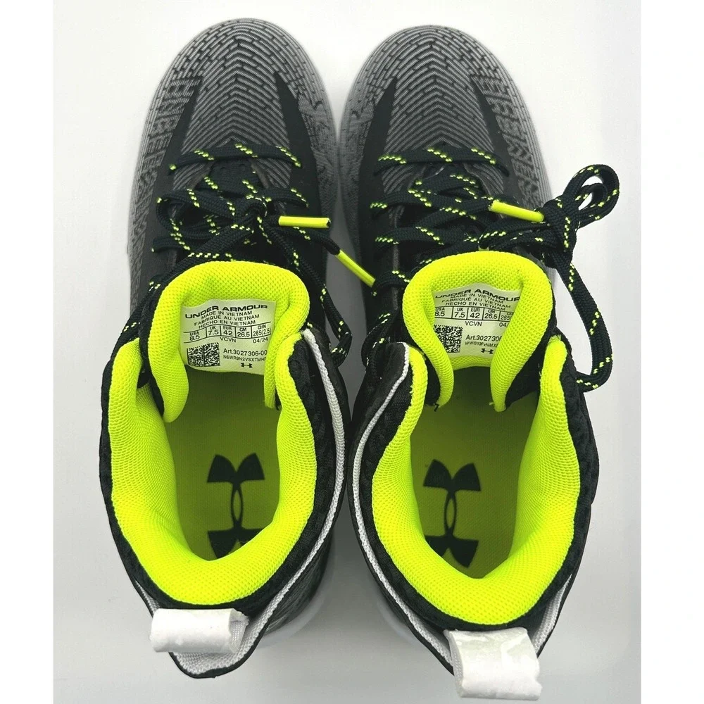 Under Armour  Hammer 2 MC Football Cleats Men's 11,EU:45,Black/Neon,3027306-001